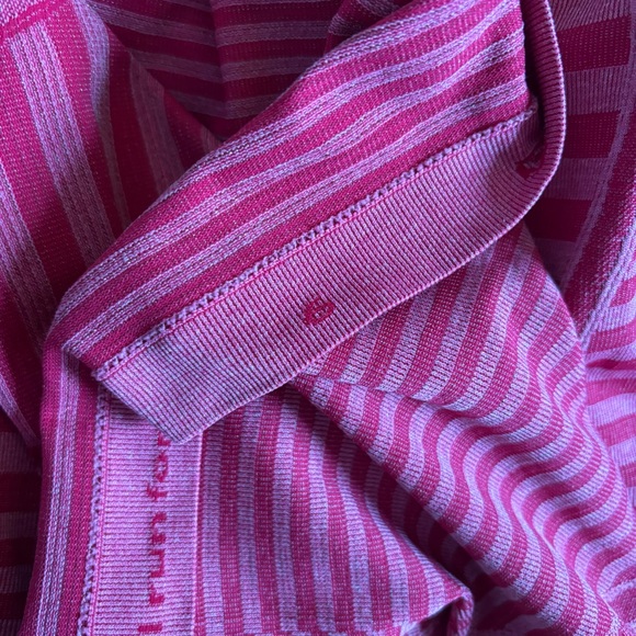 Lululemon Swiftly Tech Long Sleeve Crew Top Lightweight Running Athletic Striped - Picture 6 of 6